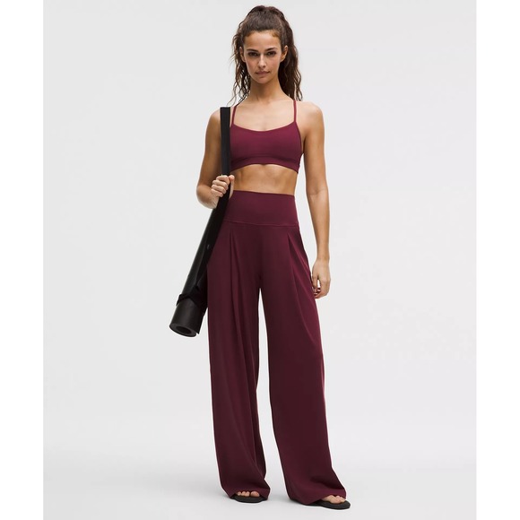 lululemon athletica Pants - 218-Lululemon-Align Palazzo Pant Tall-Burgundy Bay